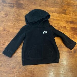 Infant Black Nike Sportswear club black hoodie pullover size 12 months